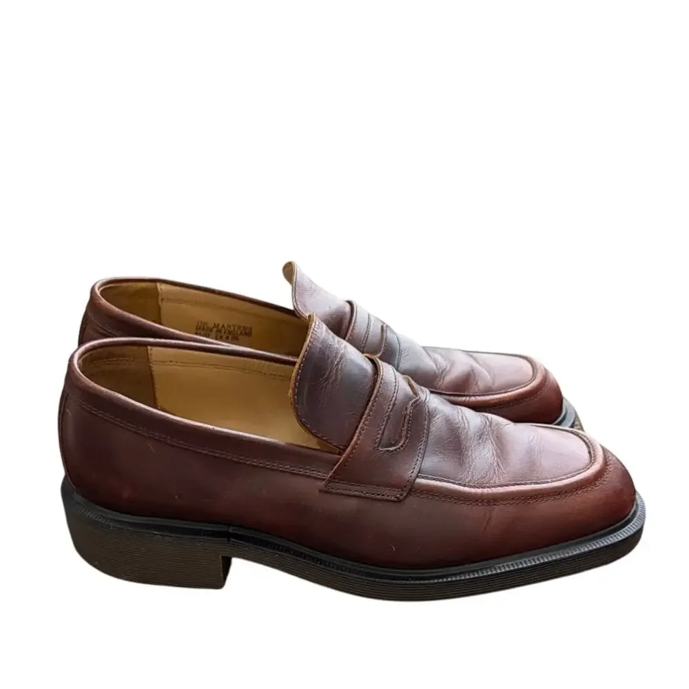 VTG Dr Martens Penton Made in England Leather Penny Loafer Size UK 10 US 11